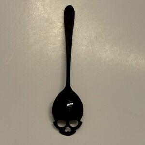 1x Stainless Steel 6" Gothic Horror Sugar Skull Coffee Tea Stirring SPOON EUC